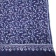 JULIA MARINEBLAUW, echte Pashmina stola 100% handgeborduurd cashmere