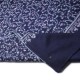 JULIA MARINEBLAUW, echte Pashmina stola 100% handgeborduurd cashmere