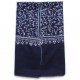 JULIA NAVY, real pashmina 100% cashmere with handmade embroideries