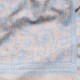 ZOE BLEU, étole véritable Pashmina 100% cachemire brodé main