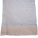 ZOE BLEU, étole véritable Pashmina 100% cachemire brodé main