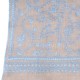 ZOE BLEU, étole véritable Pashmina 100% cachemire brodé main