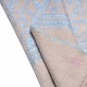 ZOE BLEU, étole véritable Pashmina 100% cachemire brodé main