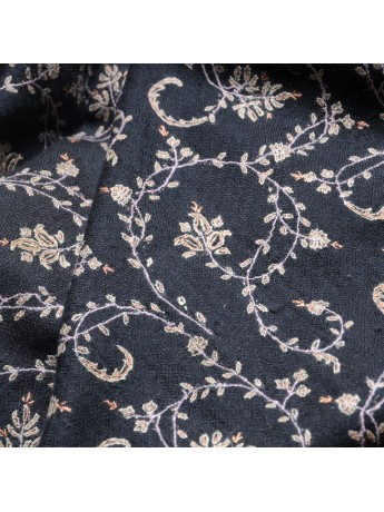JULIA GREY, real pashmina 100% cashmere with handmade embroideries