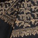 NERA GOLD, real pashmina 100% cashmere with handmade embroideries