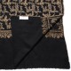 NERA GOLD, real pashmina 100% cashmere with handmade embroideries