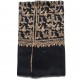 NERA GOLD, real pashmina 100% cashmere with handmade embroideries
