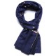 BEA NAVY, Real embroidered pashmina shawl 100% cashmere