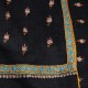 BEA BLACK, Real embroidered pashmina shawl 100% cashmere