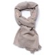 FLORA BEIGE, echte handbestickte Pashmina-Schal 100% Kaschmir