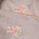 FLORA BEIGE, Real embroidered pashmina shawl 100% cashmere