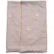 FLORA BEIGE, echte handbestickte Pashmina-Schal 100% Kaschmir