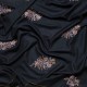 MEG BLUE, real embroidered pashmina shawl 100% cashmere