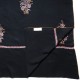MEG BLUE, real embroidered pashmina shawl 100% cashmere