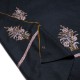 MEG BLUE, real embroidered pashmina shawl 100% cashmere