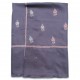 MEG GREY, real embroidered pashmina shawl 100% cashmere