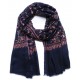 JANET NAVY, echte handbestickte Pashmina-Schal 100% Kaschmir