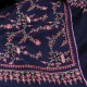 JANET NAVY, Real embroidered pashmina shawl 100% cashmere