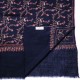 JANET NAVY, châle véritable pashmina 100% cachemire brodé main