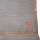 NORA GRAU, echte handbestickte Pashmina-Schal 100% Kaschmir