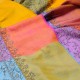 RAINBOW, Real embroidered pashmina shawl 100% cashmere