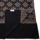 SOFIA NOIR, châle véritable Pashmina 100% cachemire brodé main