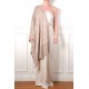 ZOE PASTEL, real pashmina 100% cashmere with handmade embroideries