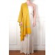 JULIA SAFRAN, étole véritable Pashmina 100% cachemire brodé main