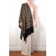 NERA GOLD, real pashmina 100% cashmere with handmade embroideries