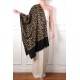 NERA GOLD, real pashmina 100% cashmere with handmade embroideries