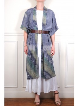Kimono lungo in seta KCL5