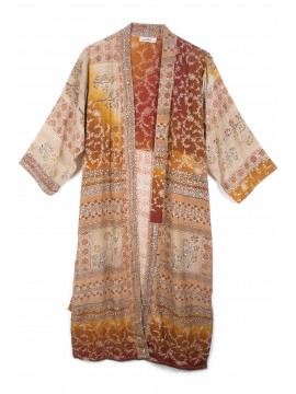 Long silk kimono KCL3