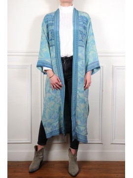 Long silk kimono KCL32