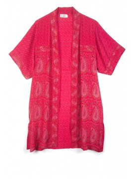 Short silk kimono KVC11