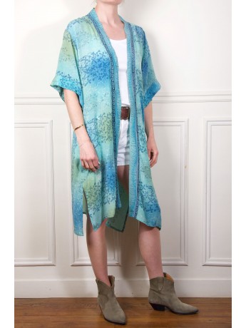 Kimono soie court KVC14