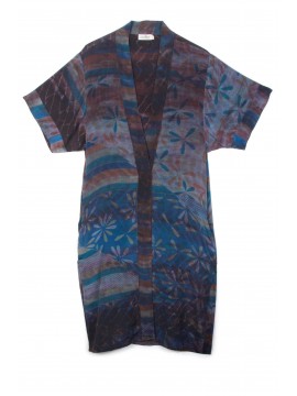 Langer Kimono aus Seide KVL6