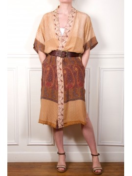 Kimono soie long KVL22