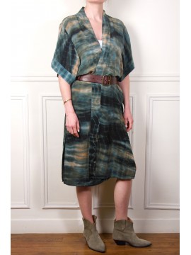 Long silk kimono KVL25