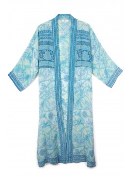 Langer Kimono aus Seide KCL32