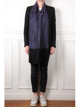 NOA, real pashmina 100% cashmere with Ikat stripes