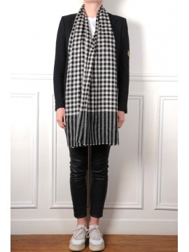 AXEL, étole véritable Pashmina 100% cachemire à carreaux