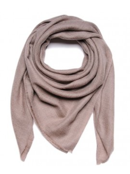 Le Carré Véritable Pashmina 100% cachemire Beige Naturel tissé main