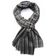 ELIE, echte Pashmina-Stola 100% Kaschmir gestreift und kariert-Gewebe