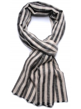 LOU, real pashmina 100% cashmere with chess and stripes