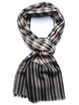 SAM, étole véritable Pashmina 100% cachemire à carreaux