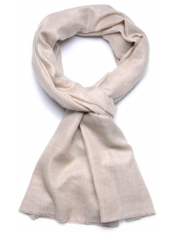 Pashmina 100% Cachemira L'Étole Beige Claro Natural TWILL