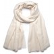 Echte Pashmina 100% cashmere Natuurlijke ongeverfde sjaal maat (1m x 2m)