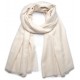 Handwoven cashmere pashmina Shawl Natural ivory