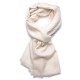 Vera Pashmina 100% cashmere Scialle Ecru naturale