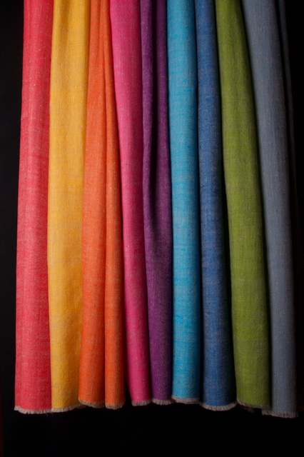 pashminas réversibles de toutes les couleurs